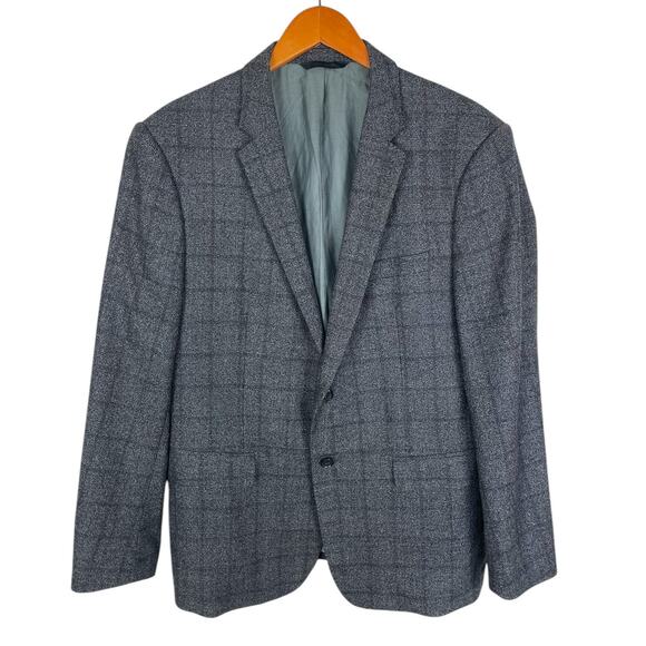 Banana Republic REDA 1865 Wool Plaid Sport Coat Blazer Men's Size 46R Slim fit - Picture 1 of 15